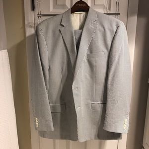 Lauren Ralph Lauren Blue Seersucker Suit